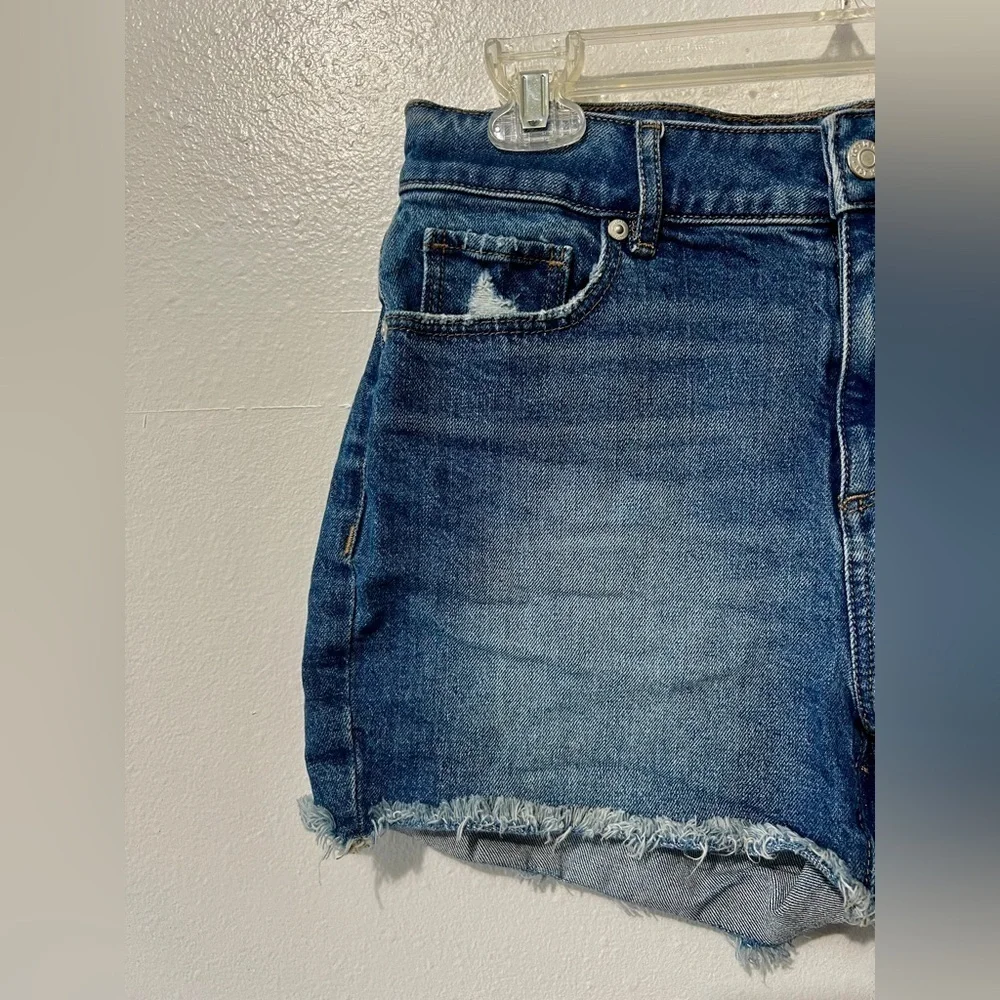 LOFT High Waisted Mom Jean Denim Shorts - 2/26 (measures 29") - Picture 6 of 11